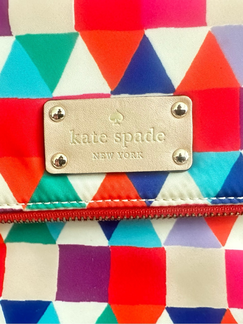 Kate Spade Aleah Crossbody Kennedy Park Pueblo Tile Geometric Foldover Bag